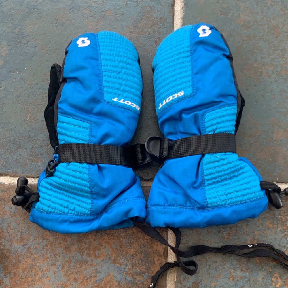 Scott Vibrant Blue Ski Mittens
